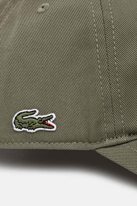 Lacoste șapcă de baseball din bumbac RK0440 verde AW25