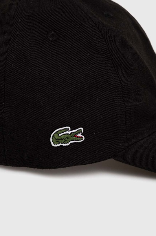 Pamučna kapa sa šiltom Lacoste RK0440 crna AW25