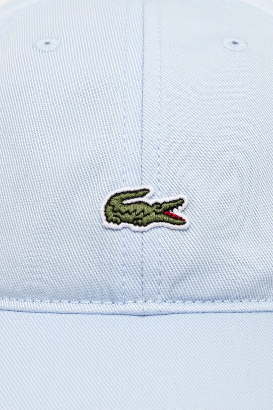 Lacoste czapka z daszkiem bawełniana niebieski RK0491