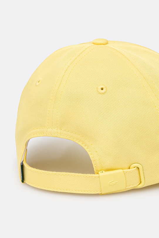 Akcesoria Lacoste baseball cap bawełniana RK0491 żółty