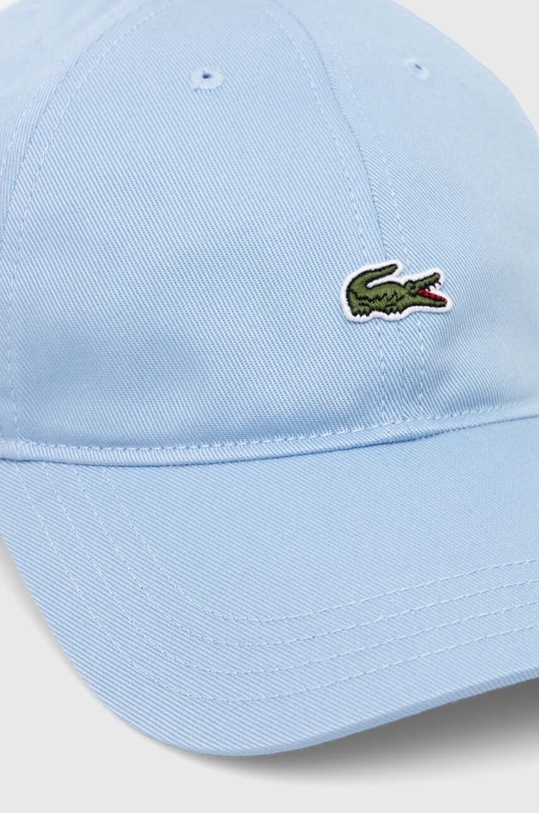 Αξεσουάρ Βαμβακερό καπέλο του μπέιζμπολ Lacoste RK0491 μπλε