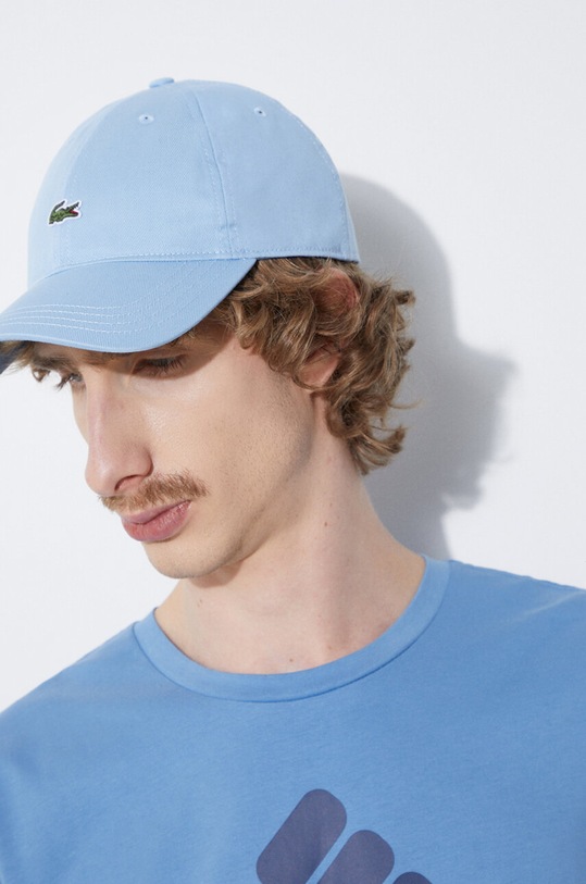 Βαμβακερό καπέλο του μπέιζμπολ Lacoste RK0491