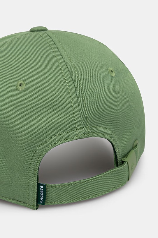 Akcesoria Lacoste czapka z daszkiem bawełniana RK0491 zielony