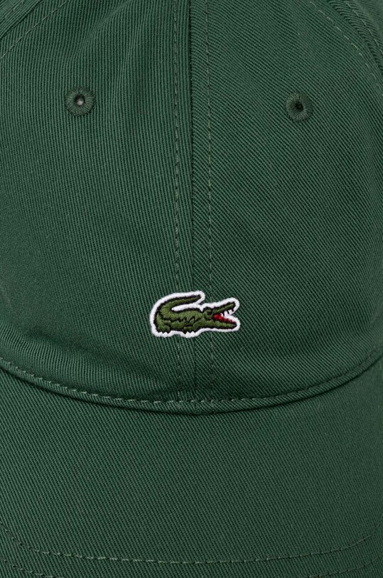 Хлопковая кепка Lacoste RK0491 зелёный SS25
