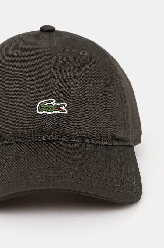 Bavlněná baseballová čepice Lacoste RK0491 zelená SS25
