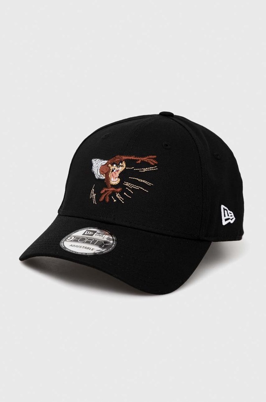 Bavlněná baseballová čepice New Era x Looney Tunes nášivka černá 60298659.BLK
