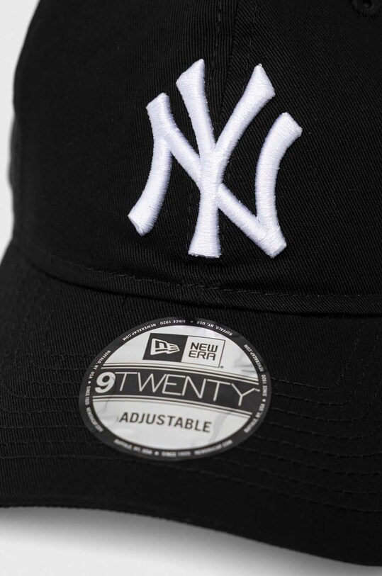 New Era czapka z daszkiem bawełniana czarny 60348852.BLKWHI
