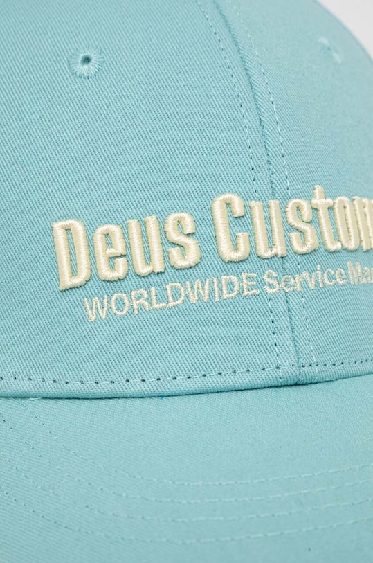 Deus Ex Machina czapka z daszkiem bawełniana DLP231808 turkusowy SS23
