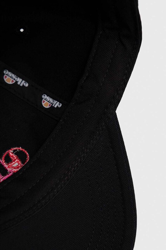Ellesse șapcă de baseball din bumbac negru SARA3012