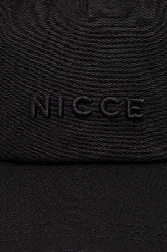 Akcesoria Nicce czapka z daszkiem bawełniana 0375.W059 czarny