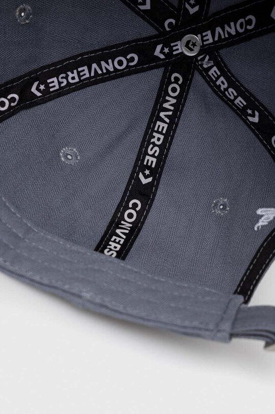 Памучна шапка с козирка Converse син 10023501.A07