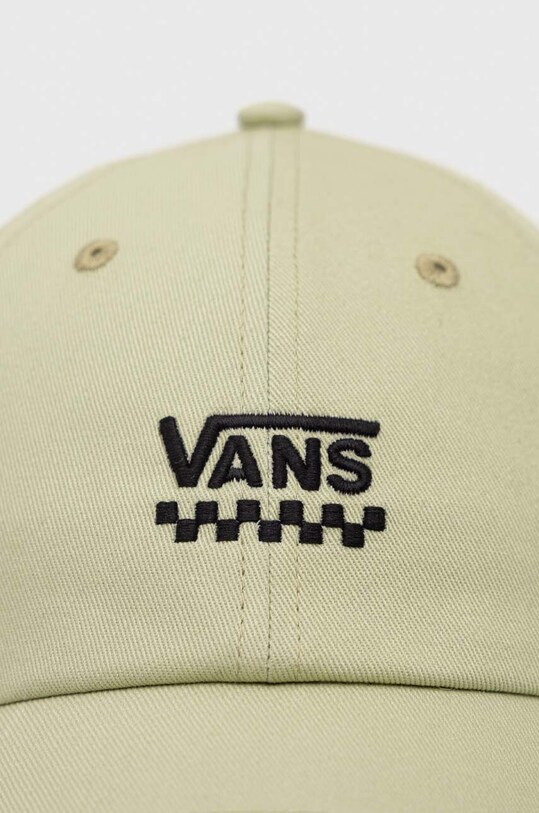 Vans czapka z daszkiem bawełniana VN0A31T6BQH1 zielony SS23