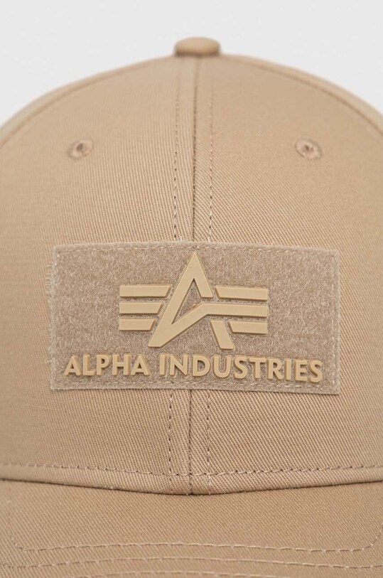 Kiegészítők Alpha Industries pamut sapka 168903.14 bézs
