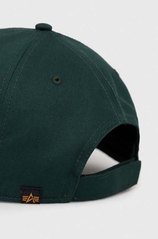 Bavlnená čiapka Alpha Industries 168903.610 zelená SS23