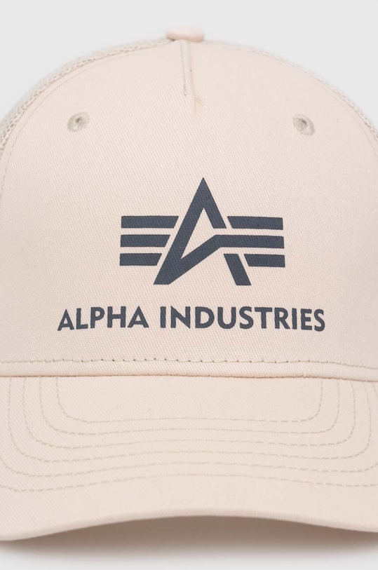 Alpha Industries șapcă 186902.03 bej SS24