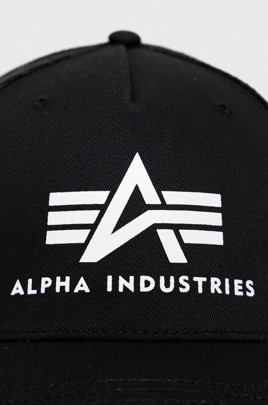 Alpha Industries șapcă din bumbac 186902.03 negru SS24