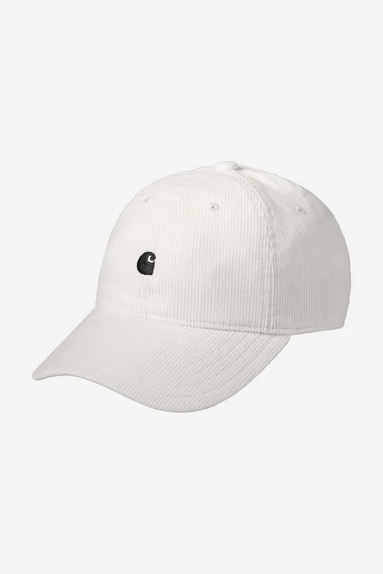 Carhartt WIP berretto in cotone I028955 Harlem Cap semplice bianco I028955