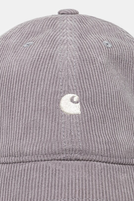 Памучна шапка Carhartt WIP I028955 Harlem Cap I028955 сив AA00