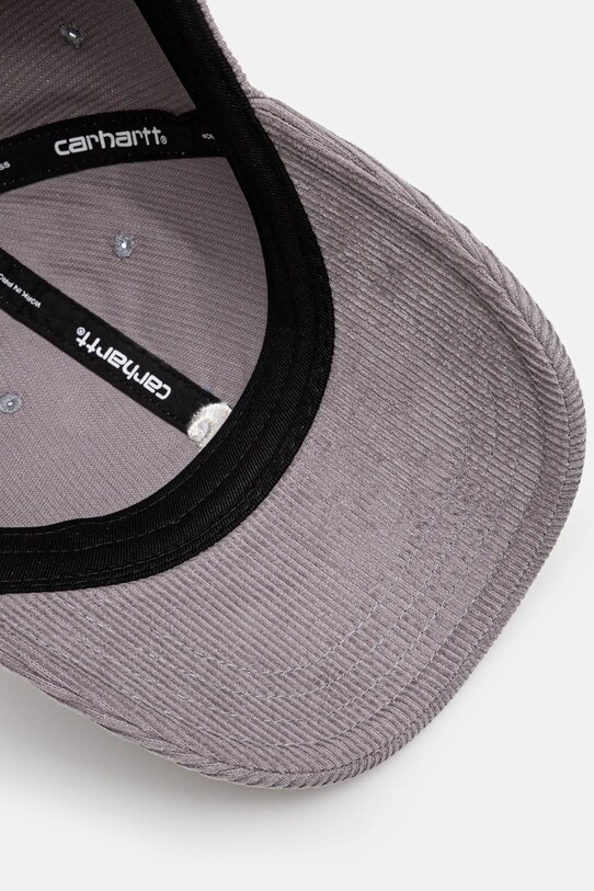 Памучна шапка Carhartt WIP I028955 Harlem Cap сив I028955