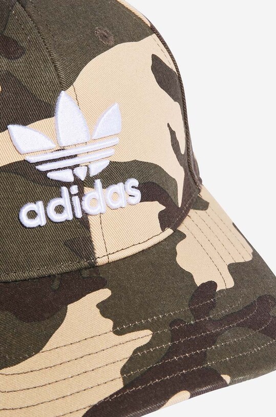 Аксессуары Хлопковая кепка adidas Originals Camo Baseball Cap H46980 зелёный