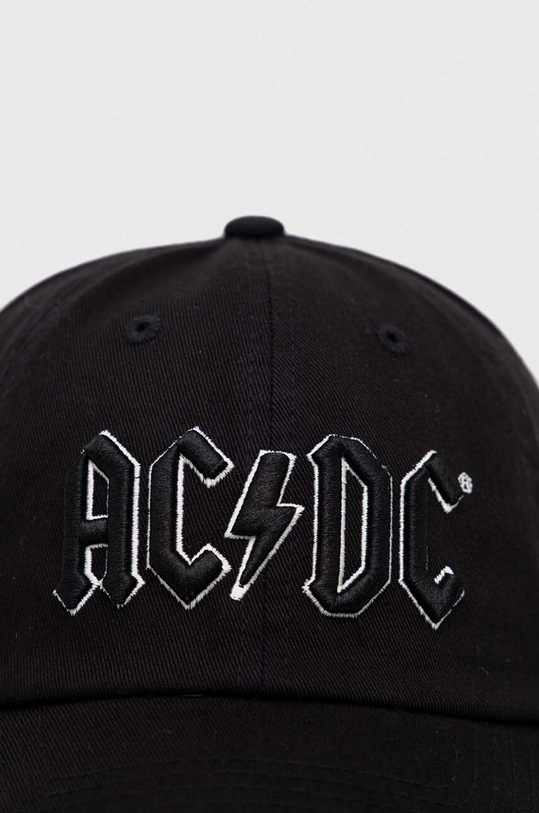 American Needle berretto da baseball in cotone ACDC SMU674A.ACDC nero SS23