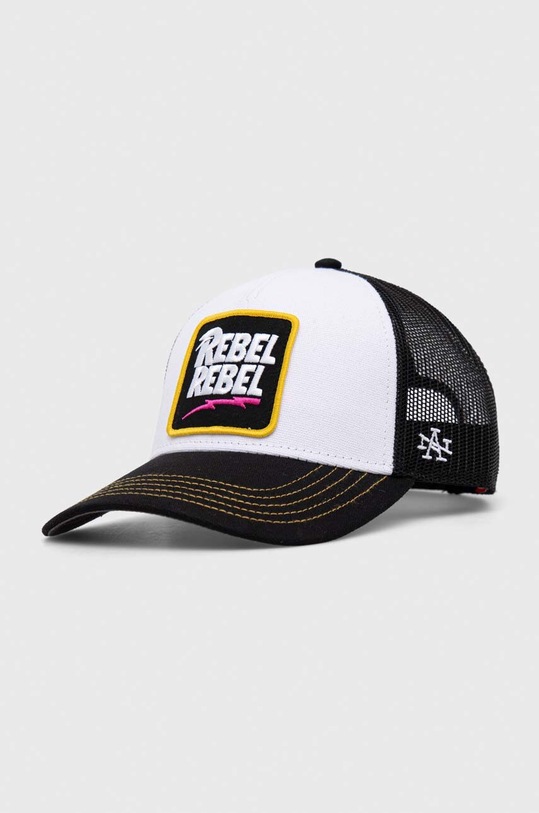 American Needle czapka z daszkiem David Bowie aplikacja biały SMU679A.BOWI