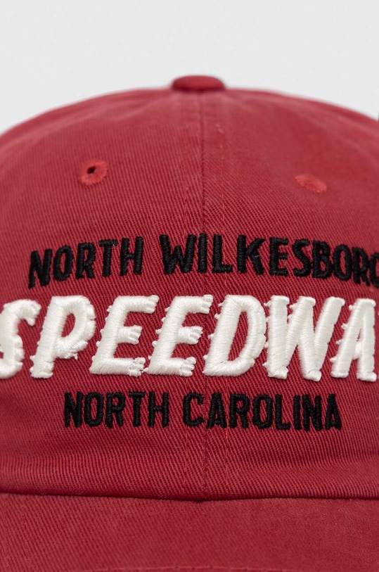 American Needle șapcă de baseball din bumbac North Wilkesboro SMU674A.NWILKES rosu SS23