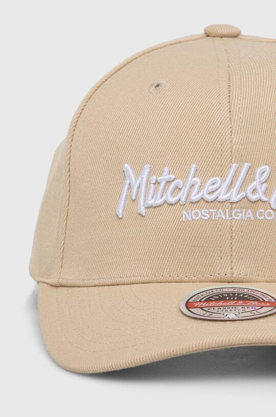 Кепка з домішкою вовни Mitchell&Ness HHSSINTL103.MNNYYPPP бежевий AW23