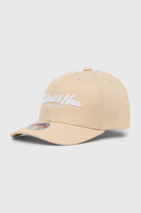 Mitchell&Ness czapka z daszkiem z domieszką wełny z domieszką wełny beżowy HHSSINTL103.MNNYYPPP
