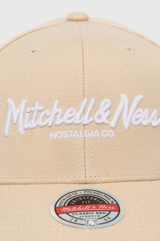 Mitchell&Ness șapcă din amestec de lână HHSSINTL103.MNNYYPPP bej AW23