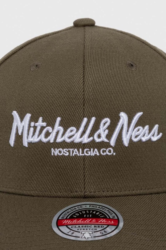 Mitchell&Ness czapka z daszkiem z domieszką wełny HHSSINTL103.MNNYYPPP zielony AW23