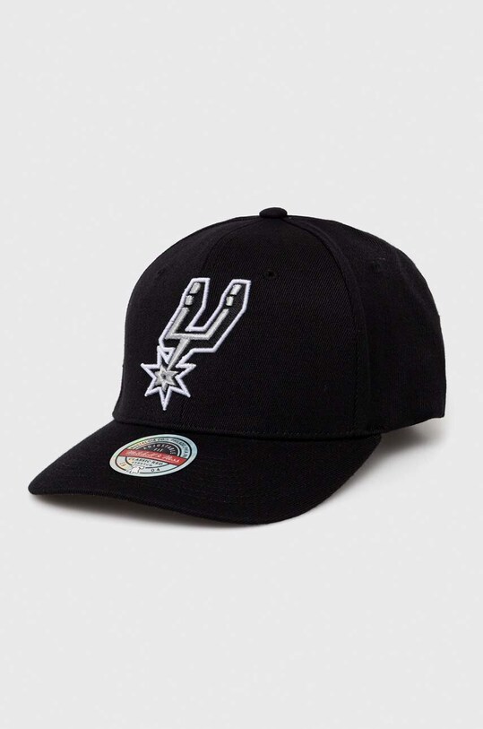 Mitchell&Ness șapcă din amestec de lână San Antonio Spurs cu un amestec de lana negru HHSS3257.SASYYPPPBLC