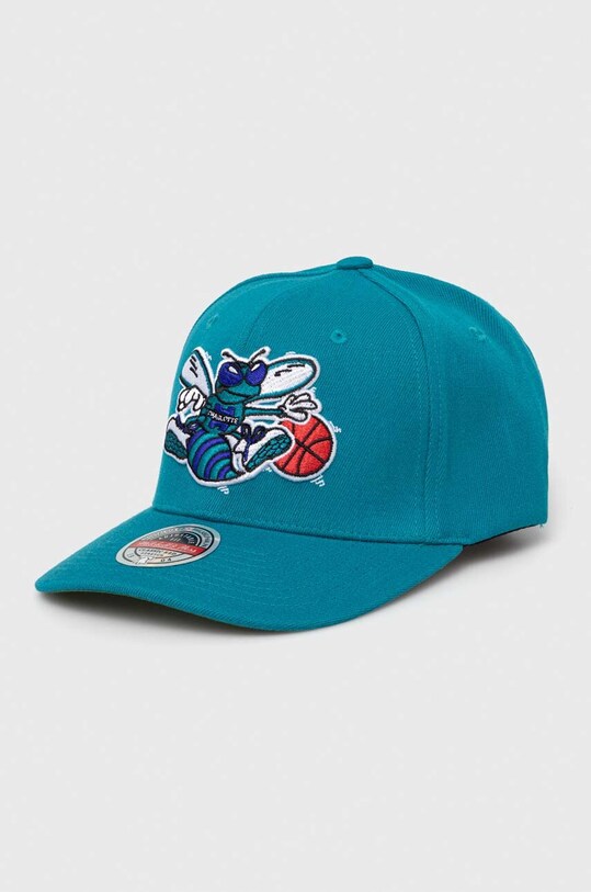 Шапка с козирка с вълна Mitchell&Ness Charlotte Hornets с вълна тюркоазен HHSS3260.CHOYYPPPTEA