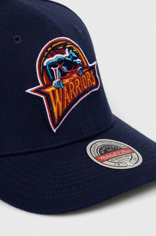 Mitchell&Ness șapcă din amestec de lână Golden State Warriors HHSS3260.GSWYYPPPNAV bleumarin SS23