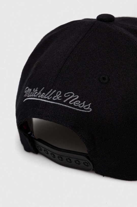 Akcesoria Mitchell&Ness czapka z daszkiem z domieszką wełny Brooklyn Nets HHSS3265.BNEYYPPPBKG czarny