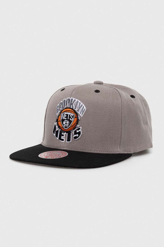 Кепка Mitchell&Ness Brooklyn Nets аплікація сірий HHSS5289.BNEYYPPPGRE