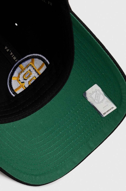 Mitchell&Ness czapka z daszkiem bawełniana Boston Briuns czarny HLUX5369.BBNYYPPPBLC
