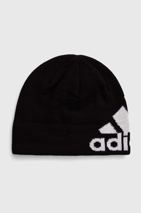 Шапка з домішкою вовни adidas Performance з додаванням вовни чорний IB2645