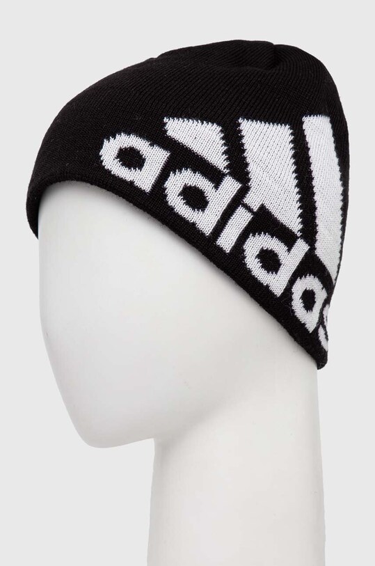 Шапка з домішкою вовни adidas Performance IB2645 чорний AW23
