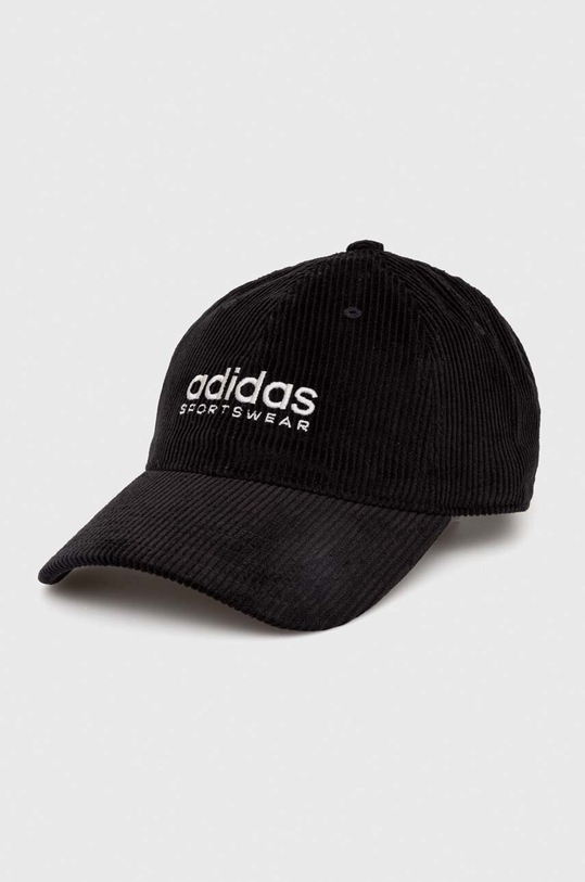 adidas Performance czapka z daszkiem sztruksowa aplikacja czarny IB2664
