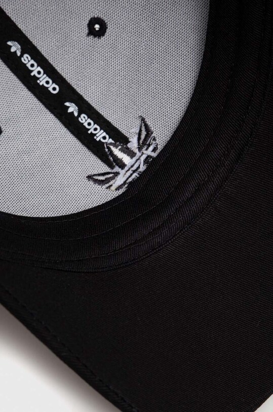 adidas Originals czapka z daszkiem bawełniana czarny II0702