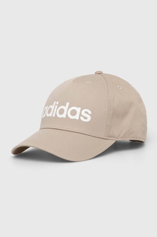 adidas Performance czapka z daszkiem bawełniana nadruk beżowy IP7034