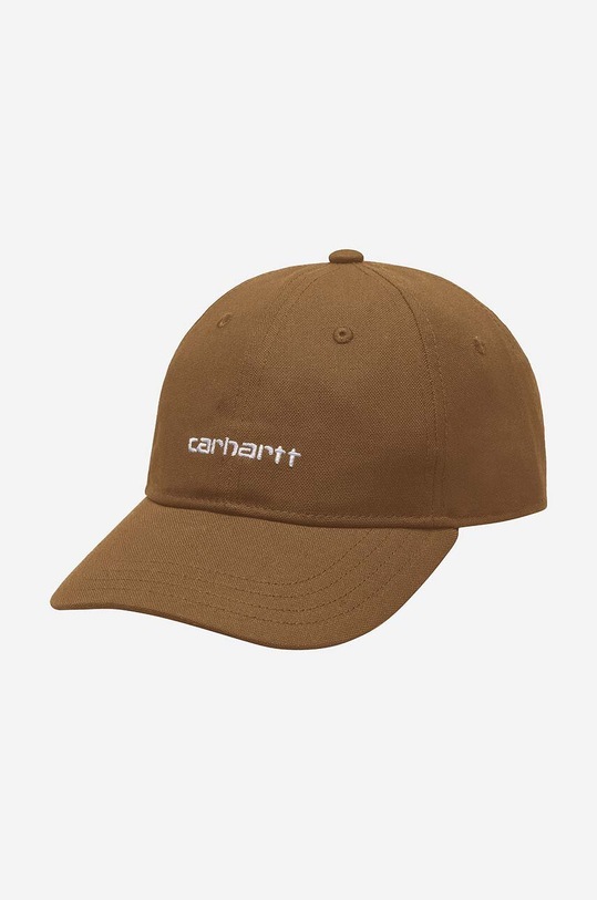 Accessories Carhartt WIP cotton baseball cap Canvas Script I028876 brown