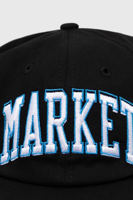 Akcesoria Market czapka z daszkiem bawełniana 390000313 czarny