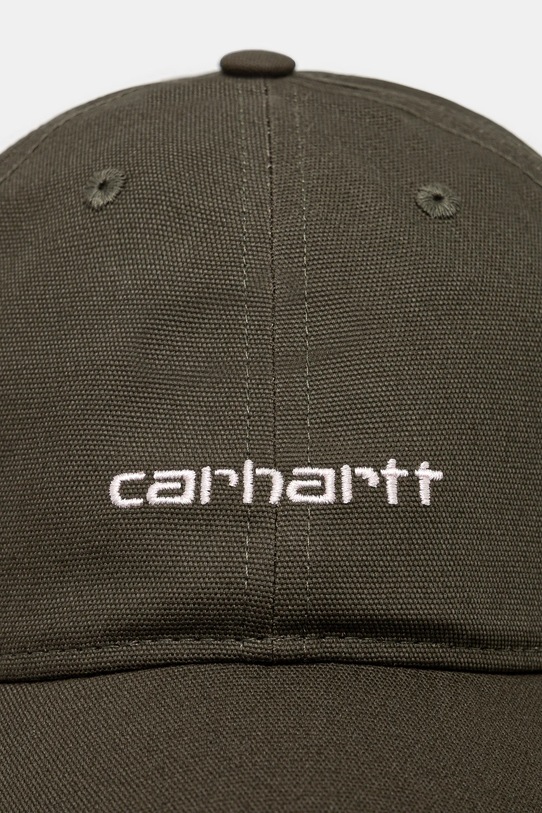 Carhartt WIP cotton baseball cap Canvas Script Cap I028876.2QHXX green AA00