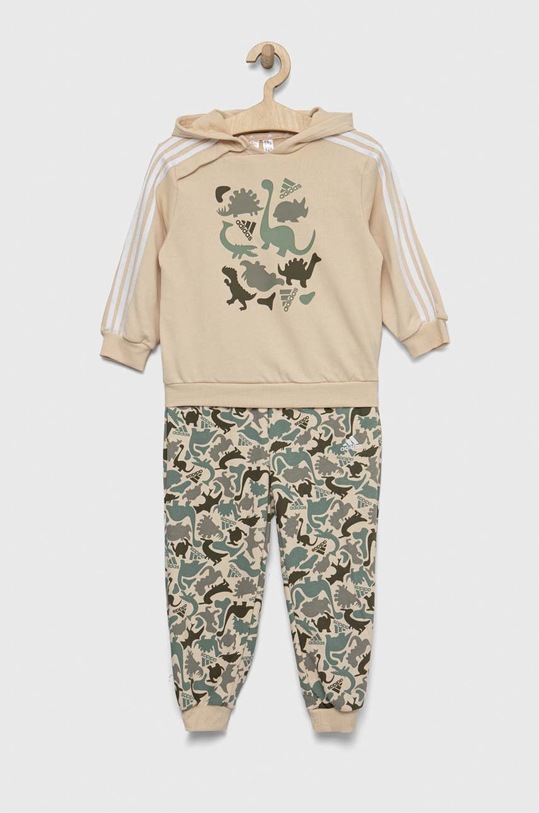 adidas dres dziecięcy I AOP FT wzorzyste beżowy HR5853