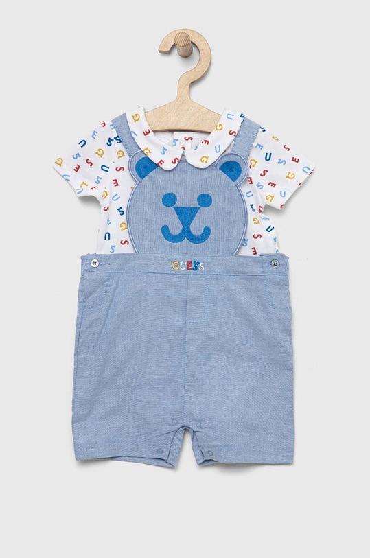Guess komplet niemowlęcy wzorzyste niebieski P3RG06.J1300.PPYX