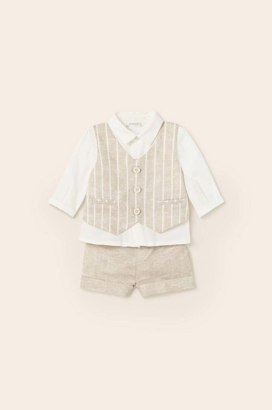 Mayoral Newborn komplet niemowlęcy tkanina beżowy 1263.1Q.NEWBORN