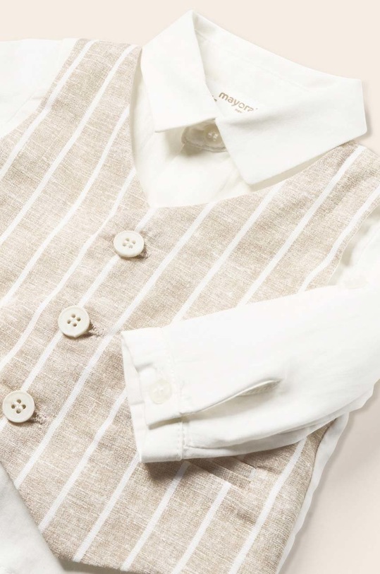 Chłopiec Mayoral Newborn komplet niemowlęcy 1263.1Q.NEWBORN beżowy