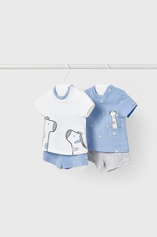 Mayoral Newborn komplet niemowlęcy 2-pack z elastanem niebieski 1619.1A.NEWBORN